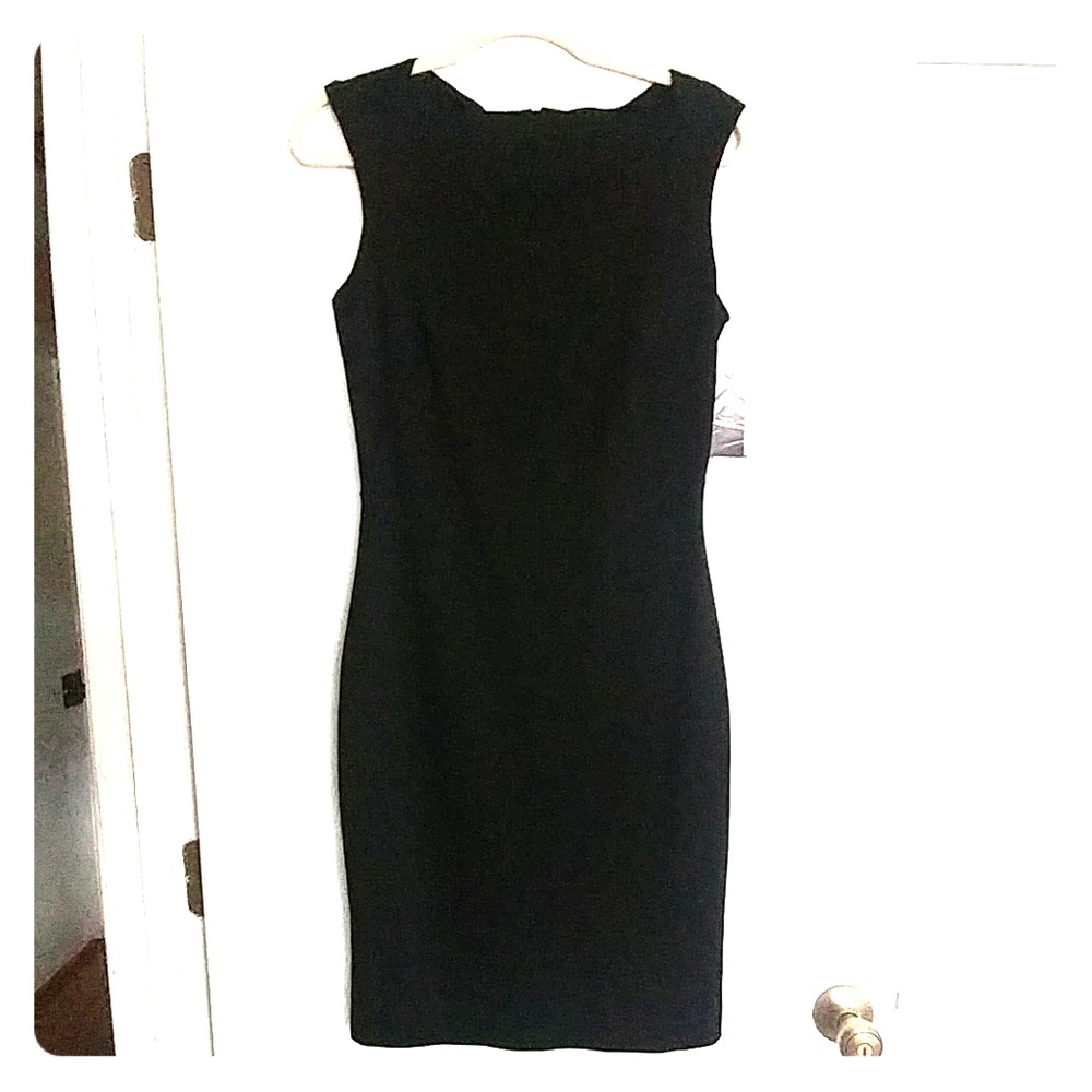 Hal Rubenstein Sleeveless Black Sheath Dress XS